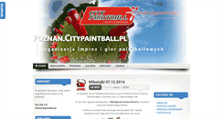 Desktop Screenshot of poznan.citypaintball.pl